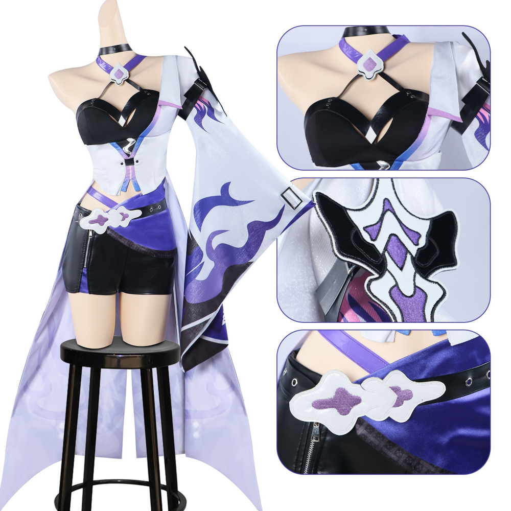【動漫研習社】黃泉cosplay崩壞星穹鐵道紅黃泉cos服巡海遊俠黃泉-細節圖5