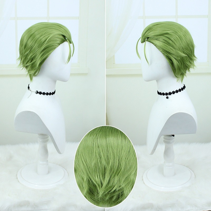 【動漫研習社】葬送的芙麗蓮海塔cos假髮髮仿真頭皮大背頭多色混絲-細節圖4