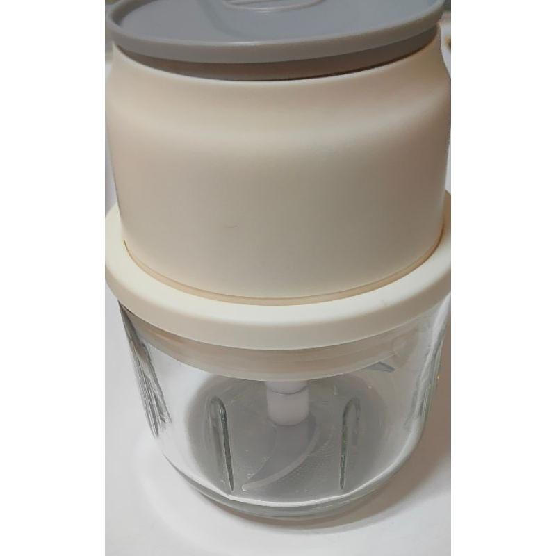 電動切蒜器攪拌機切蒜機料理機電動300ml玻璃材質-細節圖3