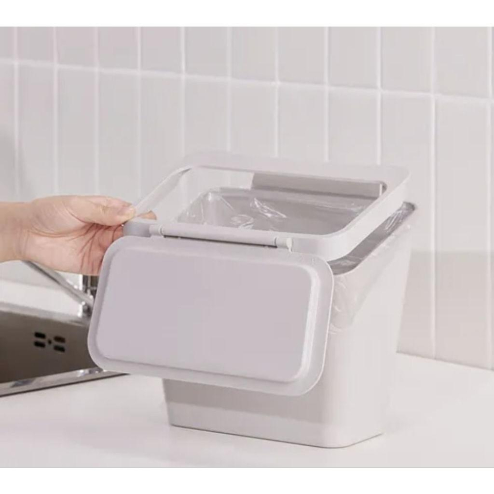 垃圾桶~ikeaSKOLÄST附門廚櫃用垃圾桶-細節圖5