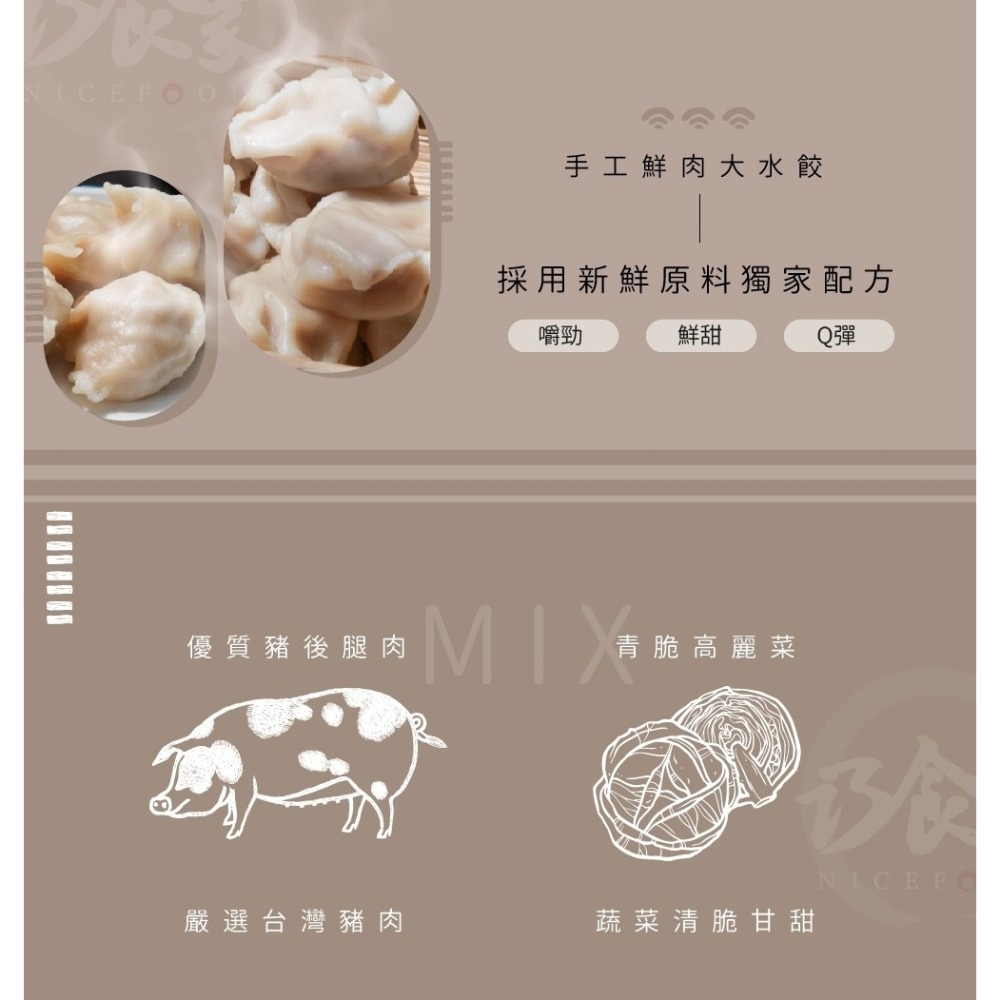 冷凍食品系列~港式蘿蔔糕/黃金鍋貼/手工鮮肉水餃/蔥抓餅-規格圖1