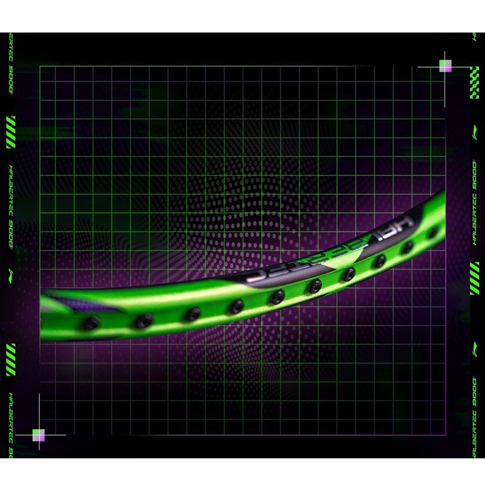 【翊吉體育】李寧LINING Halbertec 戰戟 9000 綠紫 3U/4U 原廠授權經銷商-細節圖3