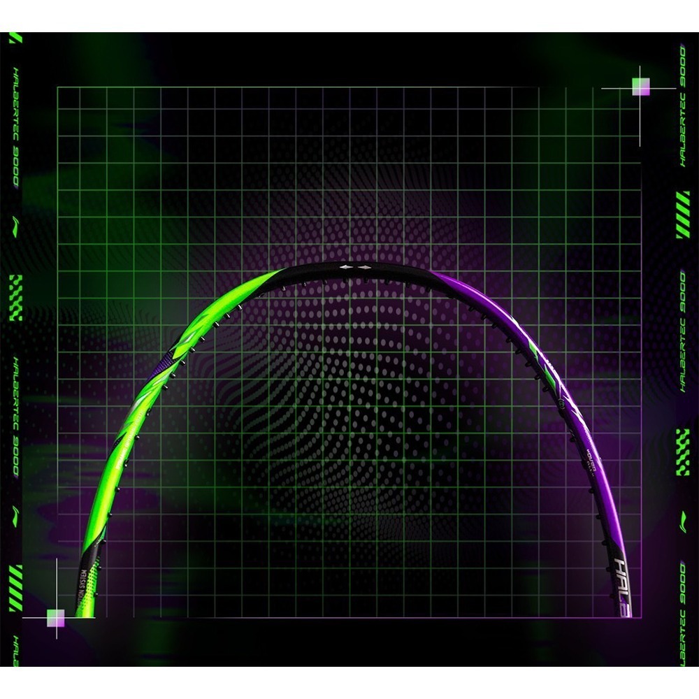 【翊吉體育】李寧LINING Halbertec 戰戟 9000 綠紫 3U/4U 原廠授權經銷商-細節圖5