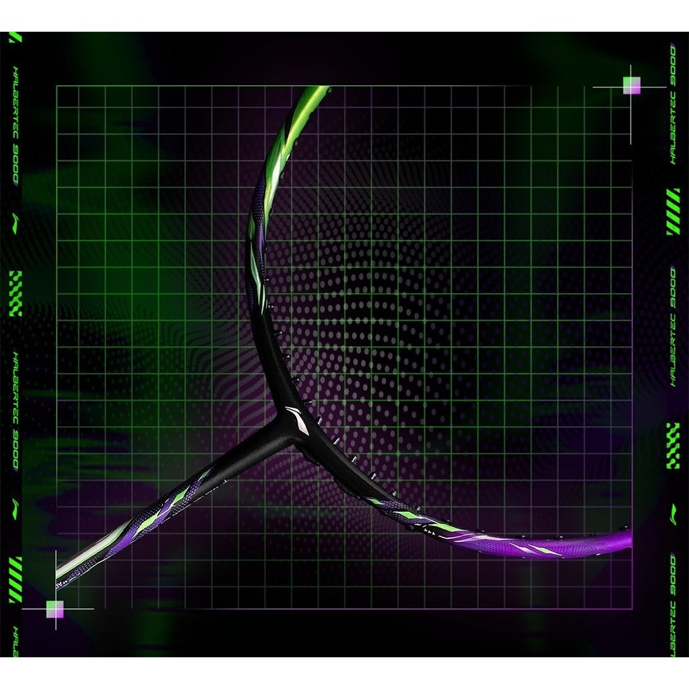 【翊吉體育】李寧LINING Halbertec 戰戟 9000 綠紫 3U/4U 原廠授權經銷商-細節圖8