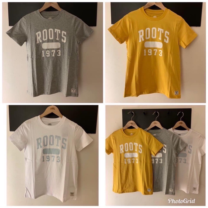 /零碼S/ Roots 灰色純棉短Tee-細節圖2