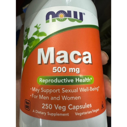 美國代購 NOW Foods 瑪卡 MACA 素食膠囊 500 毫克 250顆