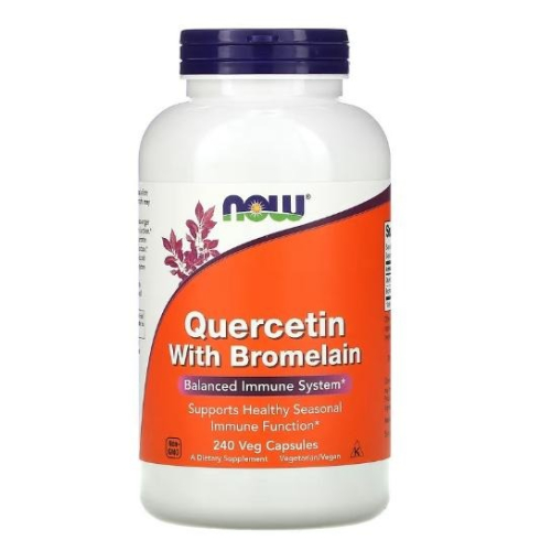 美國代購 槲皮素 洋蔥素 鳳梨酵素 Quercetin Bromelain 鳳梨蛋白酶 240顆