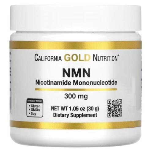 美國代購 California GOLD Nutrition NMN 粉，300 mg，1.05 盎司（30 克）