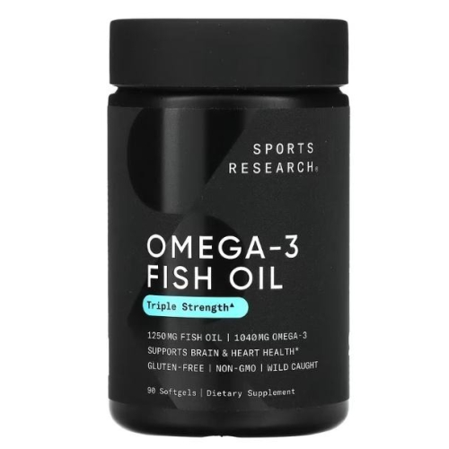 美國代購 Sports Research Omega-3 rTG 頂級85% 魚油 三倍功效
