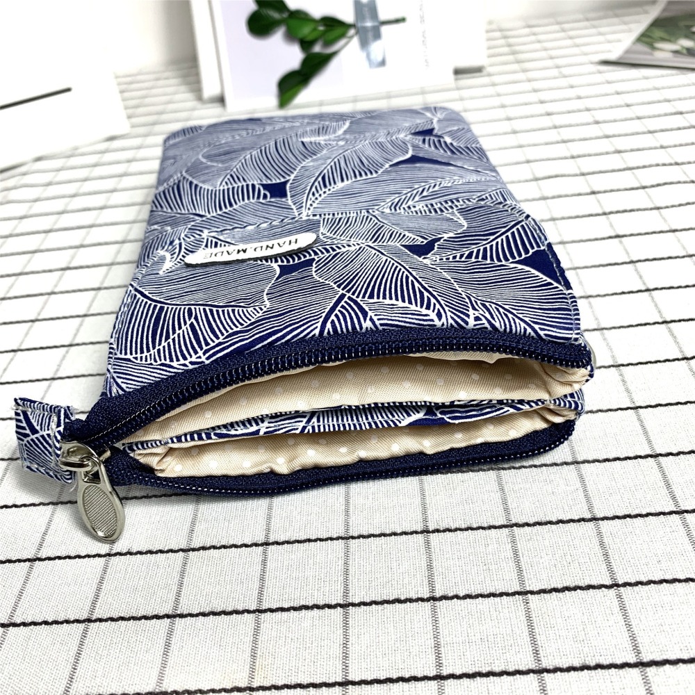 葉子帆布包 斜背包 手機袋 6.5寸 帆布包 單肩包 手機包 iPhone手機掛脖 零錢包 包包 旅行包-細節圖5