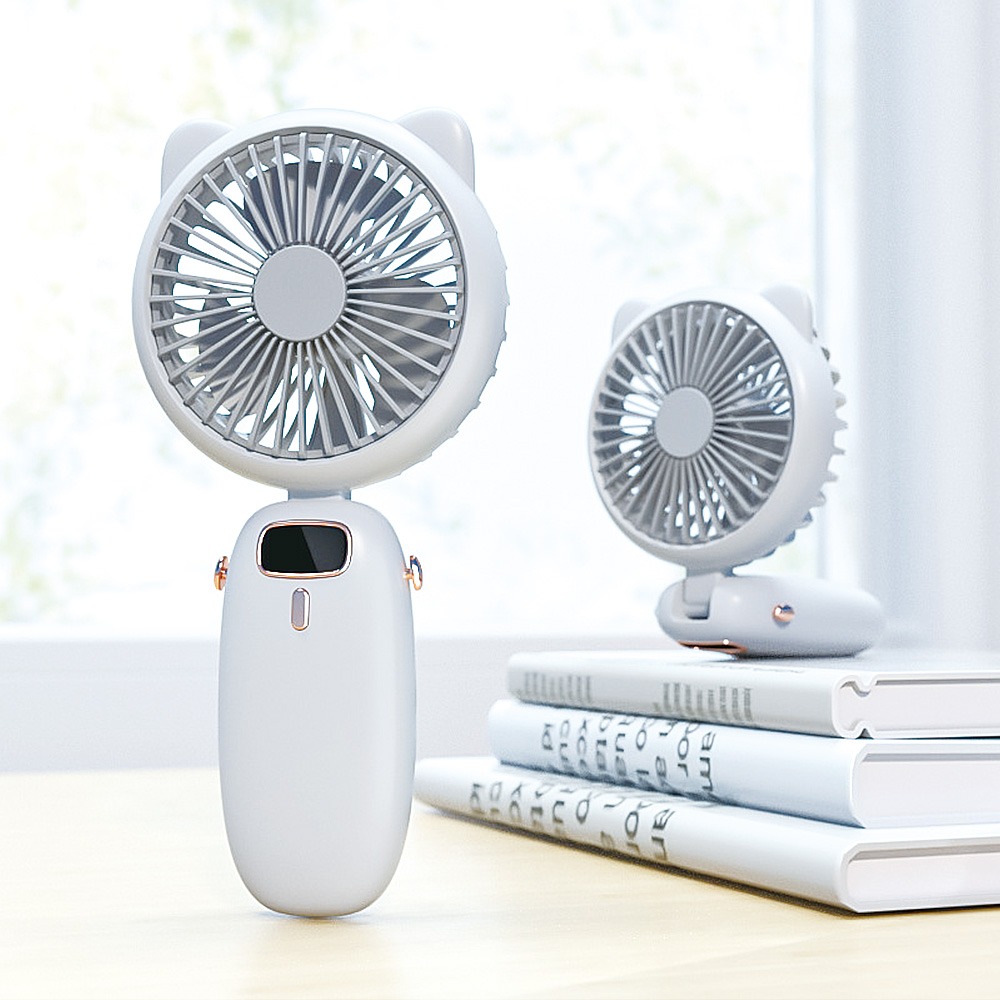 熱銷超強風 CP值高可愛貓耳超強風電風扇 手拿風扇 usb充電 強力3段風扇 風扇-規格圖7