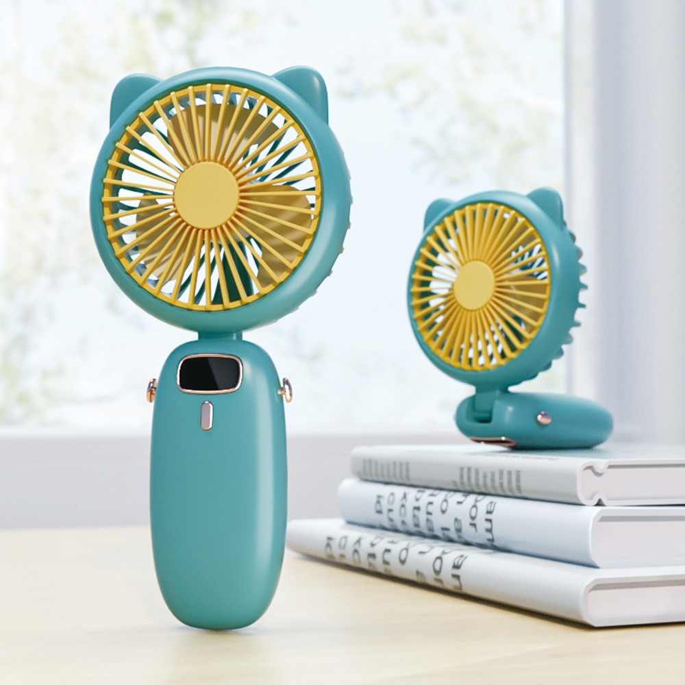 熱銷超強風 CP值高可愛貓耳超強風電風扇 手拿風扇 usb充電 強力3段風扇 風扇-規格圖7