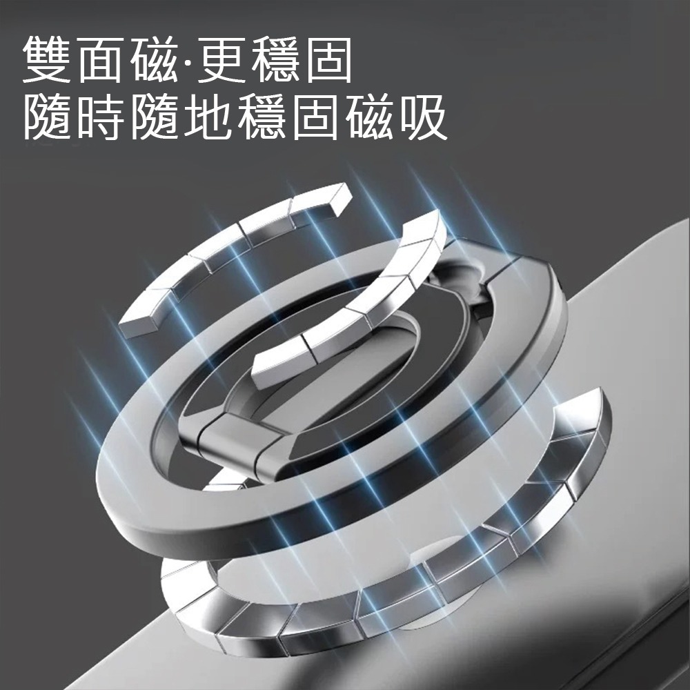 Z型磁吸指環支架 MagSafe 雙面吸附 秒變支架 手機支架 指環支架 支架 磁吸支架-細節圖2