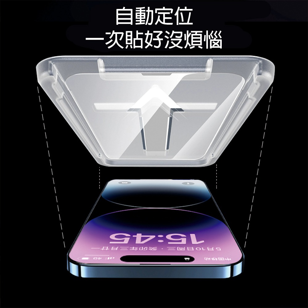 買1送1 防窺保護貼 自帶貼膜器 不求人保護貼膜神器 螢幕保護貼 蘋果 秒貼膜 保護貼-細節圖2