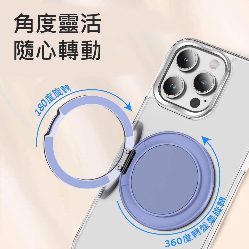 360度旋轉手機支架 手機背貼支架 磁吸支架 手機指環支架 指環扣 MagSafe貼片 磁吸支架 引磁支架-細節圖3