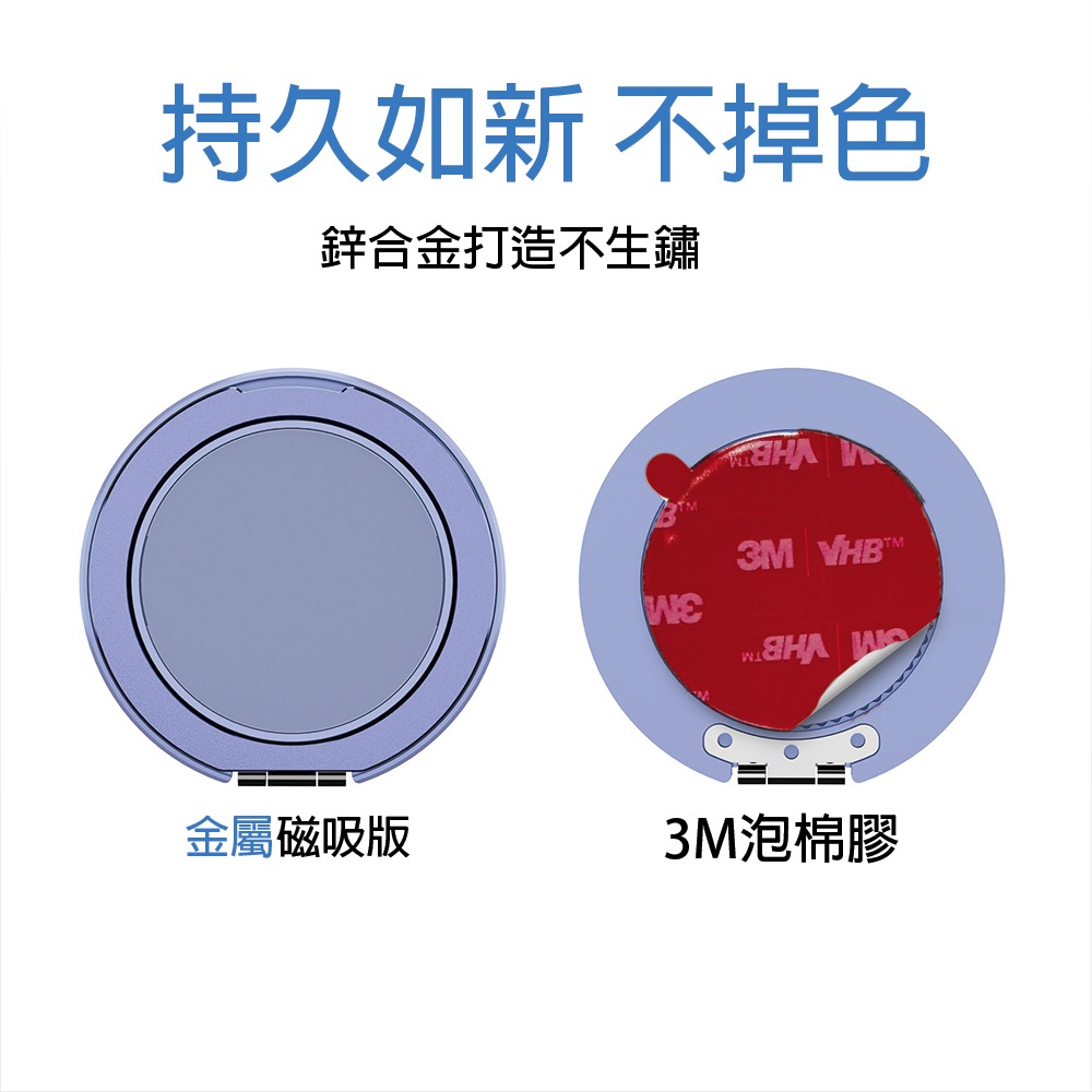 360度旋轉手機支架 手機背貼支架 磁吸支架 手機指環支架 指環扣 MagSafe貼片 磁吸支架 引磁支架-細節圖6