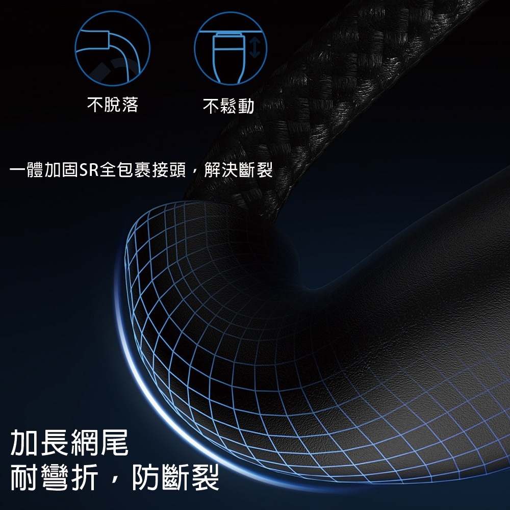 鋁合金編織快充線 USB/TYPE-C 充電線 TYPE-C 充電線 快充線 編織線 1M-細節圖5