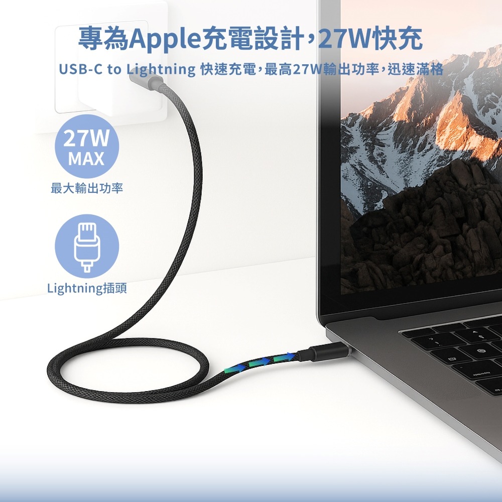 讀卡快充數據線 充電線 讀卡傳輸 快充線 傳輸線 Wephone 讀卡快充數據線 編織線 1M-細節圖5