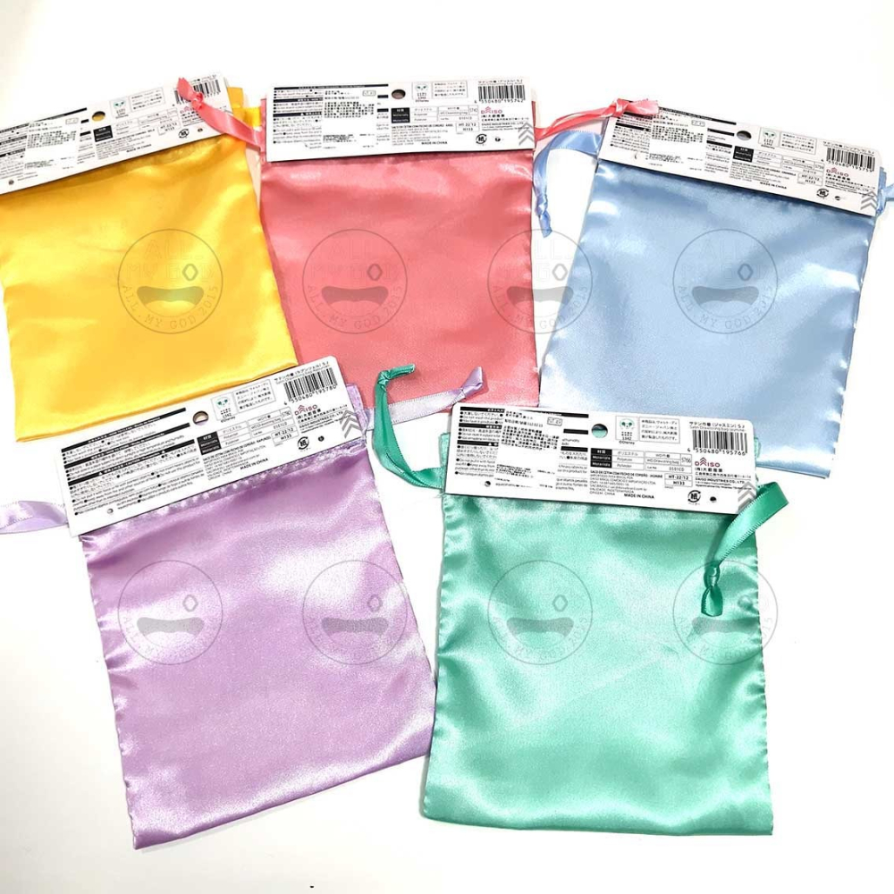 迪士尼 束口袋 小美人魚 茉莉 長髮公主 仙杜瑞拉 貝兒 收納袋 化妝袋 相機袋 日本大創 現貨 ALL.MY GOD-細節圖4