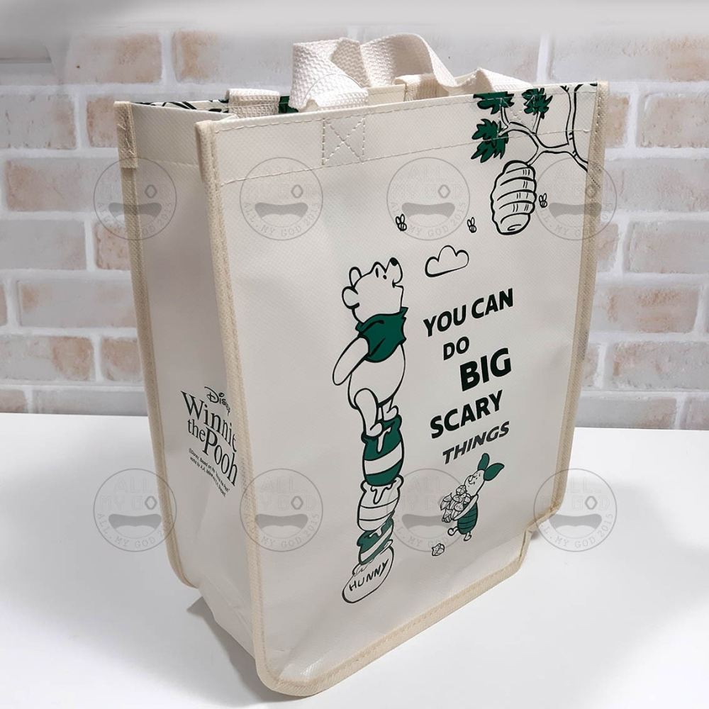 迪士尼 提袋 維尼 小豬 跳跳虎 小荳 袋鼠 手提袋 便當袋 環保袋 收納袋 購物袋 韓國大創正版 ALL.MY GOD-細節圖6