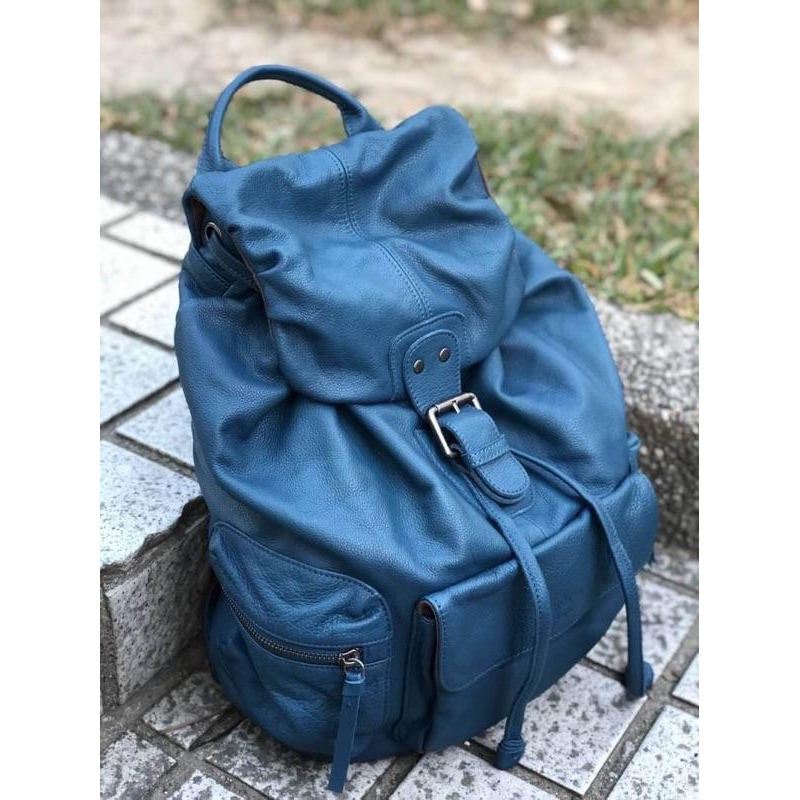 韓國🇰🇷空運～💜ensoen 超質感牛皮三口袋後背包（❣️限量）～牛皮後背包～旅行後背包～-細節圖4