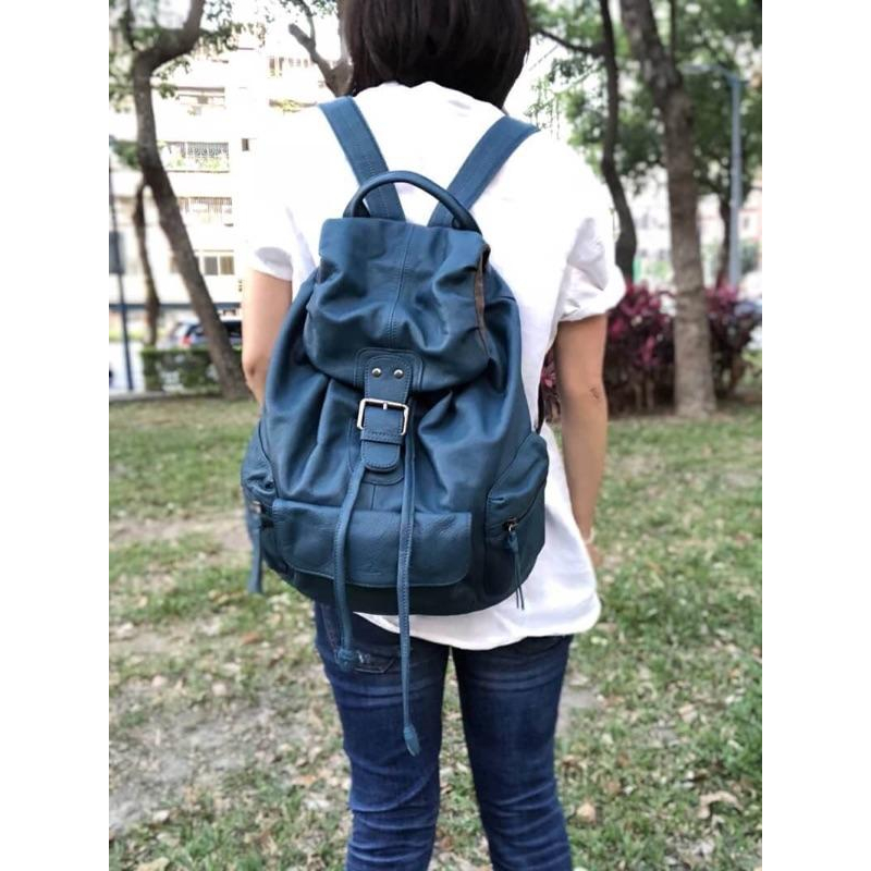 韓國🇰🇷空運～💜ensoen 超質感牛皮三口袋後背包（❣️限量）～牛皮後背包～旅行後背包～-細節圖7