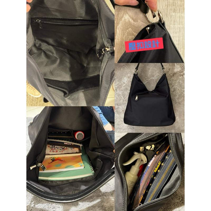 韓國🇰🇷空運～🔥現貨～💜韓國尼龍兩用包～🔥質感尼龍肩背、斜背包‼️～旅行包～尼龍肩背包（附內包）～尼龍-細節圖8