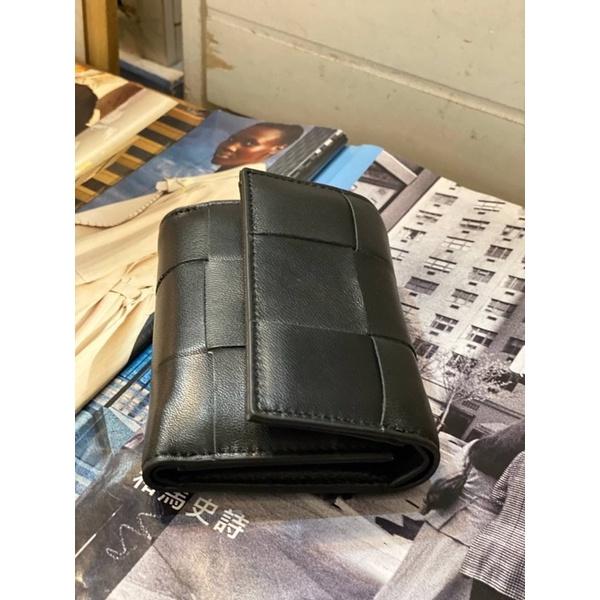 韓國🇰🇷空運～💜韓國真皮短夾～🔥質感羊皮寬織短夾‼️～羊皮短夾～編織短夾～羊皮-細節圖3