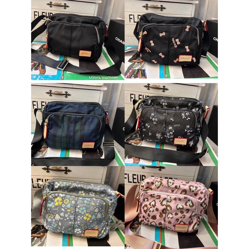 韓國🇰🇷空運～🔥現貨～💜韓國尼龍斜背包～🔥ensoen尼龍多格層斜背包‼️～旅行包～尼龍-細節圖2