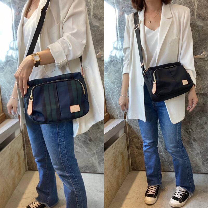 韓國🇰🇷空運～🔥現貨～💜韓國尼龍斜背包～🔥ensoen尼龍多格層斜背包‼️～旅行包～尼龍-細節圖3