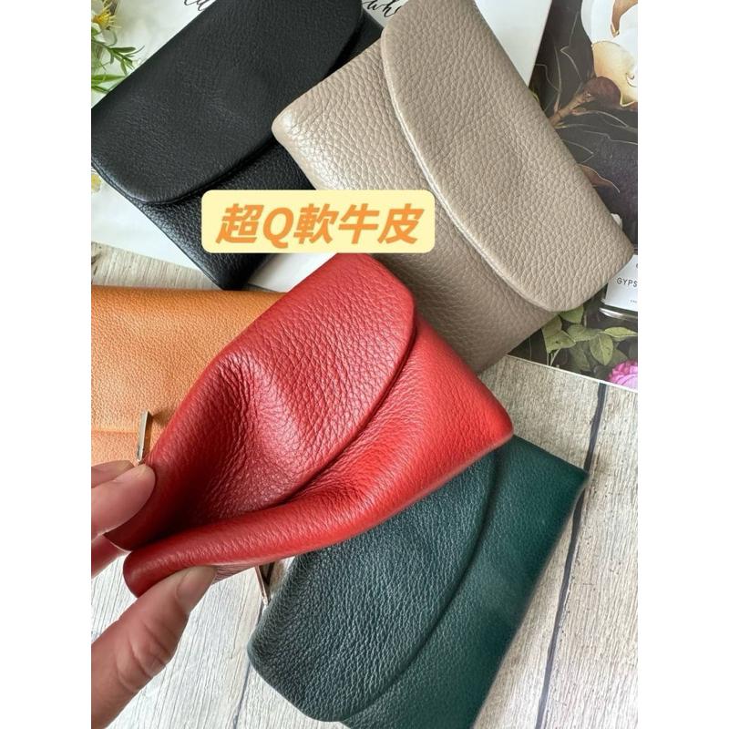 韓國🇰🇷空運～💜韓國真皮短夾～🔥超軟牛皮短夾‼️～牛皮～短夾-細節圖7