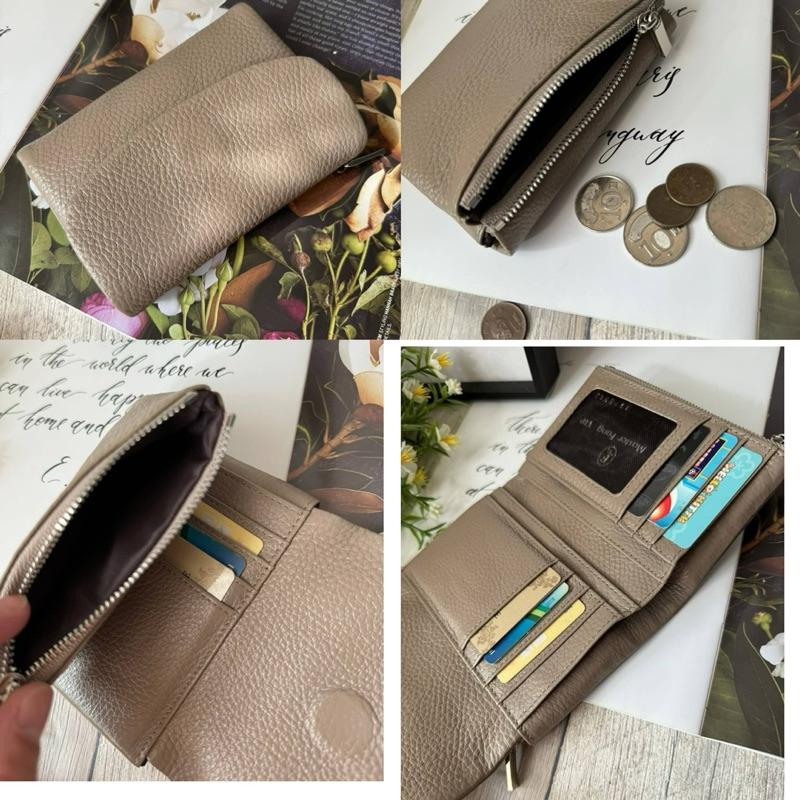 韓國🇰🇷空運～💜韓國真皮短夾～🔥超軟牛皮短夾‼️～牛皮～短夾-細節圖9