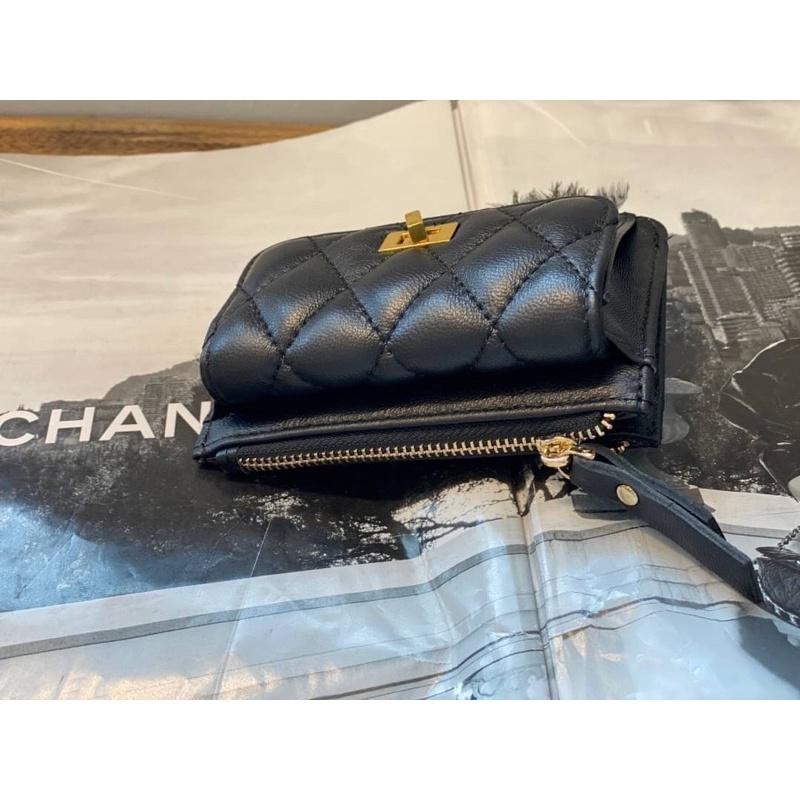 韓國🇰🇷空運～💜韓國真皮零錢包~🔥質感菱格紋羊皮卡片零錢包‼️～鑰匙包～零錢包～真皮-細節圖2