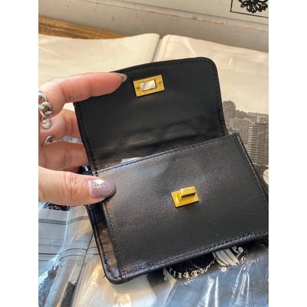 韓國🇰🇷空運～💜韓國真皮零錢包~🔥質感菱格紋羊皮卡片零錢包‼️～鑰匙包～零錢包～真皮-細節圖3