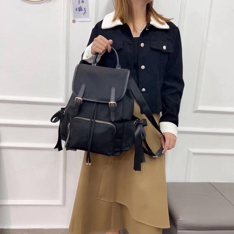 韓國🇰🇷空運～💜韓國尼龍後背包～🔥雙磁扣尼龍縮口後背包‼️～尼龍後背包～旅行包～媽媽包-細節圖5