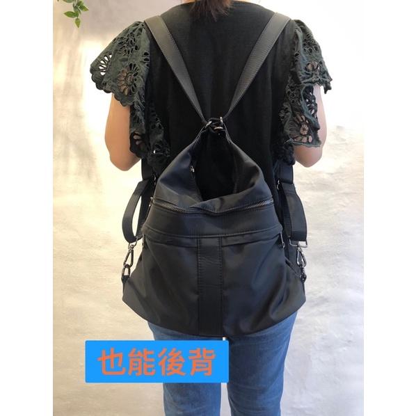 韓國🇰🇷空運～🔥現貨💜韓國尼龍後背包～🔥好評回歸、超級推薦👍‼️質感尼龍三用後背包（肩背、斜背、後背包）～尼龍～媽媽包-細節圖4