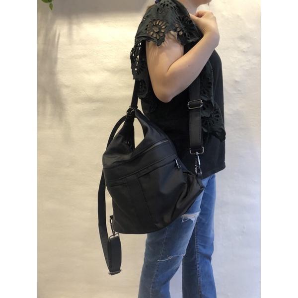 韓國🇰🇷空運～🔥現貨💜韓國尼龍後背包～🔥好評回歸、超級推薦👍‼️質感尼龍三用後背包（肩背、斜背、後背包）～尼龍～媽媽包-細節圖7