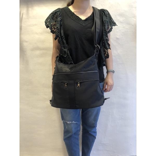 韓國🇰🇷空運～🔥現貨💜韓國尼龍後背包～🔥好評回歸、超級推薦👍‼️質感尼龍三用後背包（肩背、斜背、後背包）～尼龍～媽媽包-細節圖9