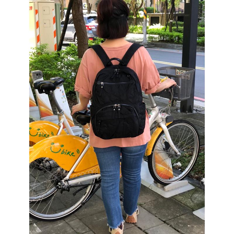 韓國🇰🇷空運～🔥現貨～💜韓國尼龍後背包～🔥強勢回歸‼️質感尼龍多格層空氣後背包‼️～尼龍多格層後背包～媽媽包～旅行包-細節圖4