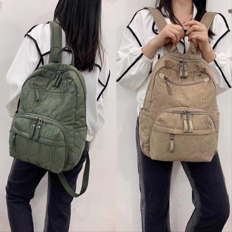 韓國🇰🇷空運～🔥現貨～💜韓國尼龍後背包～🔥強勢回歸‼️質感尼龍多格層空氣後背包‼️～尼龍多格層後背包～媽媽包～旅行包-細節圖9