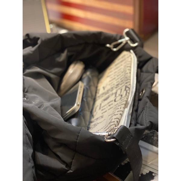 韓國🇰🇷空運～💜韓國尼龍兩用包～🔥超美蝴蝶結🎀鋪面空氣手提斜背包‼️～輕量空氣包～手提包-細節圖9