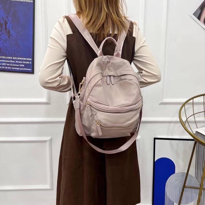 韓國🇰🇷空運～🔥現貨～💜韓國尼龍兩用包～🔥質感尼龍肩背後背包‼️～尼龍肩背包～尼龍後背包～媽媽包～旅行包-細節圖6