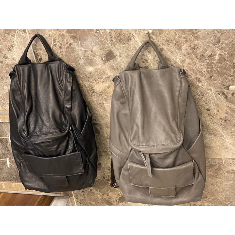 韓國🇰🇷空運～💜韓國真皮後背包～🔥好評回歸‼️質感ensoen羊皮大容量後背包💕～真皮後背包～旅行包～ensoen-細節圖2