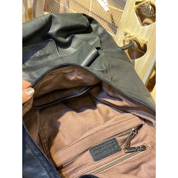 韓國🇰🇷空運～💜韓國真皮後背包～🔥好評回歸‼️質感ensoen羊皮大容量後背包💕～真皮後背包～旅行包～ensoen-細節圖4