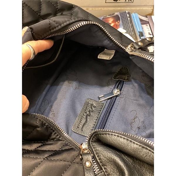 韓國🇰🇷空運～🔥現貨～💜韓國尼龍斜背包～🔥好評追加款‼️尼龍菱格紋斜胸包～旅行包～斜背包-細節圖3