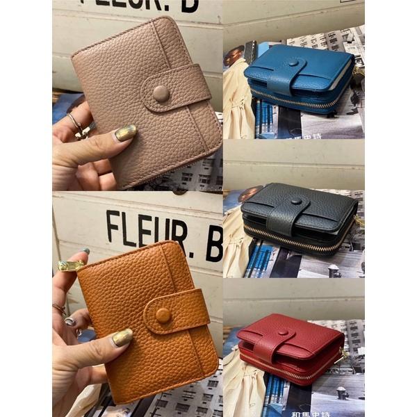 韓國🇰🇷空運～💜韓國真皮短夾～❤️質感牛皮卡片夾～短夾～多層卡片夾-細節圖5