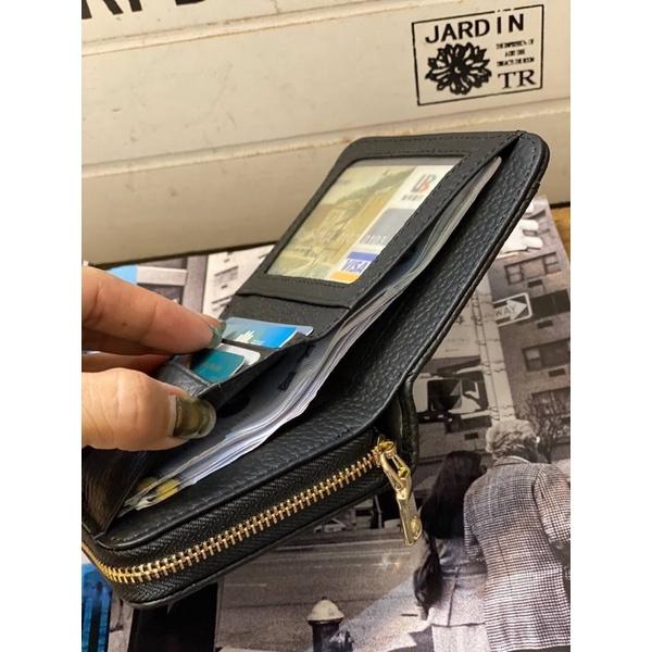 韓國🇰🇷空運～💜韓國真皮短夾～❤️質感牛皮卡片夾～短夾～多層卡片夾-細節圖7