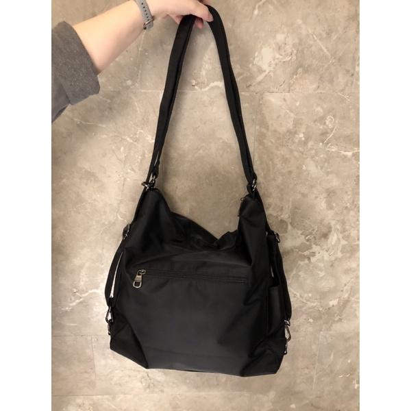 韓國🇰🇷空運～💜韓國尼龍後背包～🔥尼龍卯釘造型三用包‼️肩背、斜背、後背包～旅行包～媽媽包-細節圖5