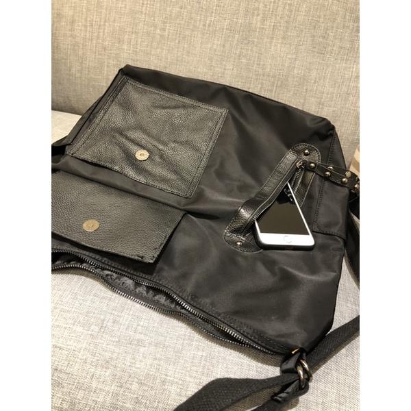 韓國🇰🇷空運～💜韓國尼龍後背包～🔥尼龍卯釘造型三用包‼️肩背、斜背、後背包～旅行包～媽媽包-細節圖7