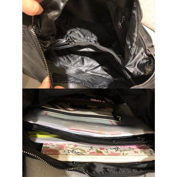 韓國🇰🇷空運～💜韓國尼龍後背包～🔥尼龍卯釘造型三用包‼️肩背、斜背、後背包～旅行包～媽媽包-細節圖9